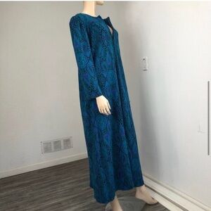 Vintage Davidbrown CALIFORNIA knit long gown long sleeve